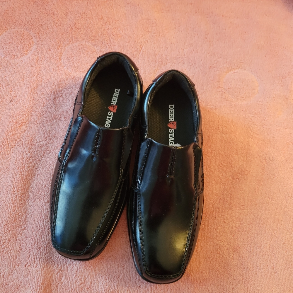 Boys Deer Stags Black Shoe